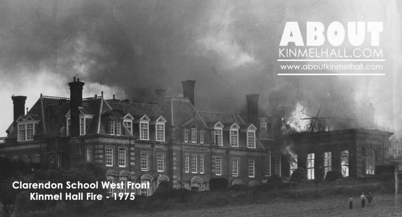 Clarendon School West Front Fire 1975