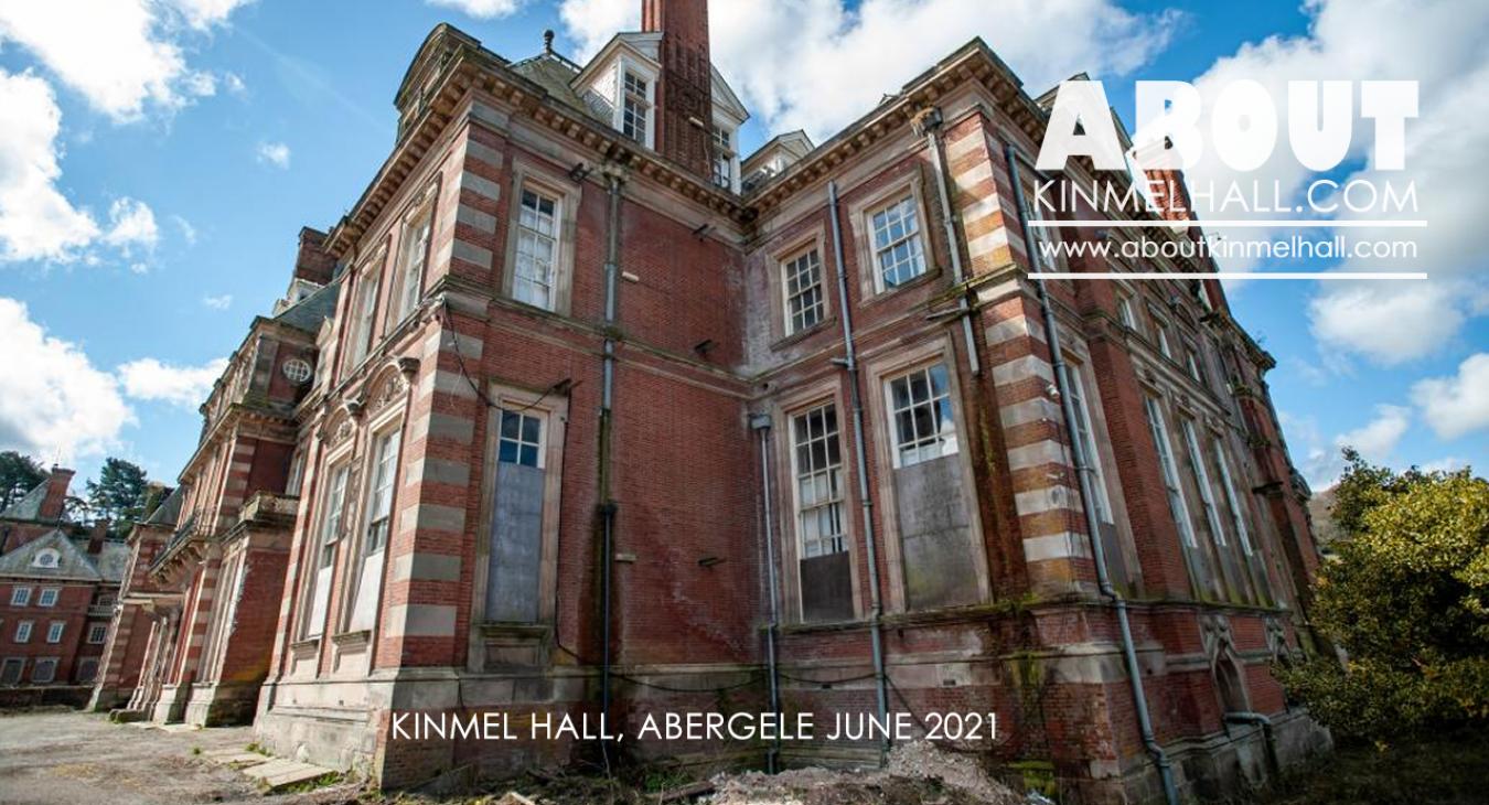 Kinmel Hall After Years of Neglect June 2021