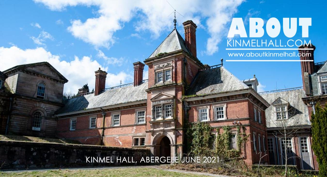 Kinmel Hall After Years of Neglect June 2021